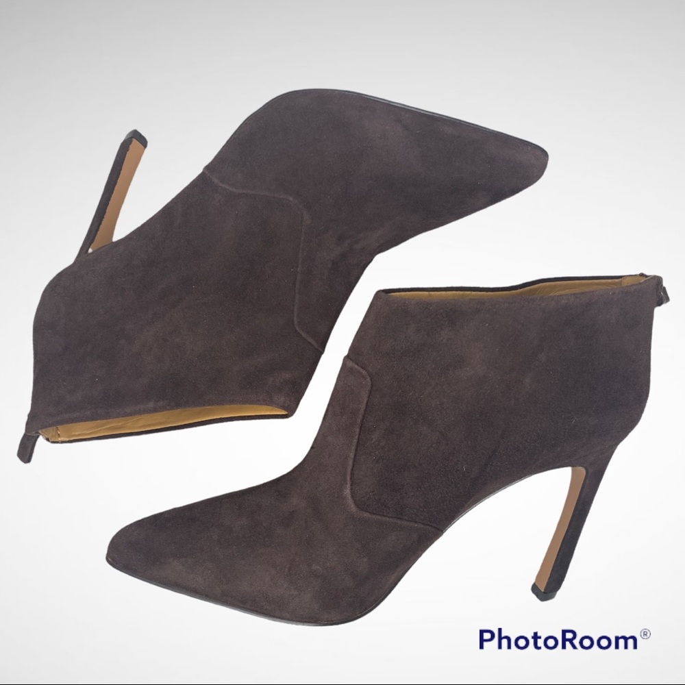 Nine West Swarm suede heeled booties Sz 9 - Picture 2 of 11